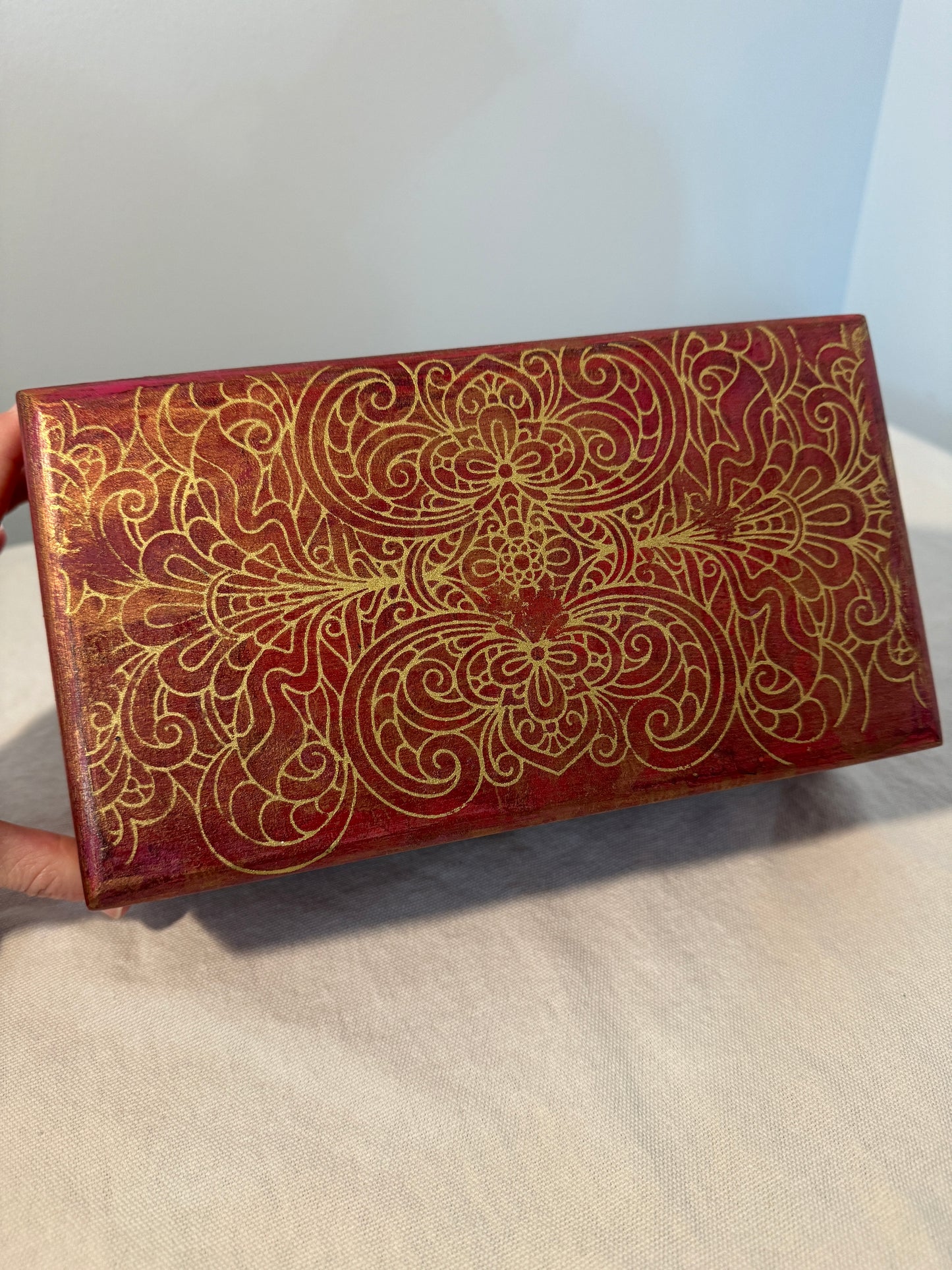 vintage pink box