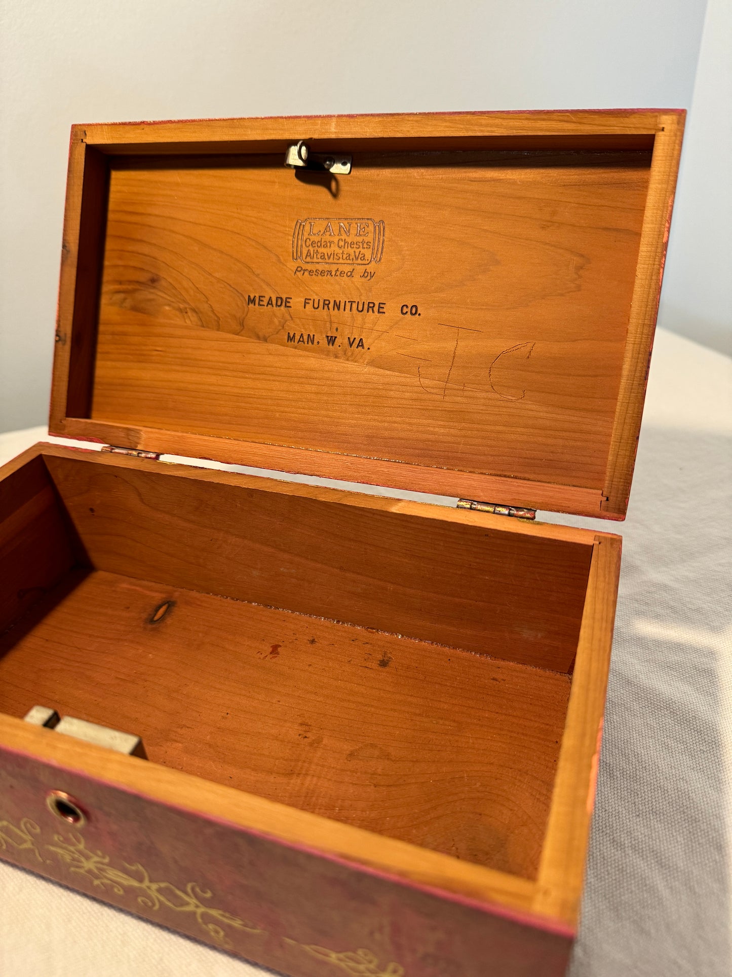 vintage pink box