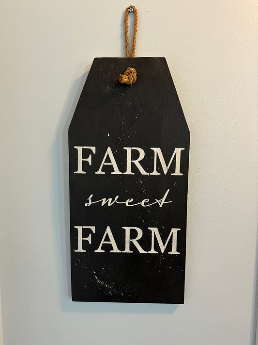 Farm X-Lg wood tag sign